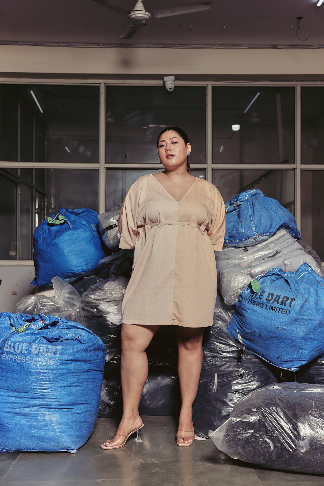 The Shapeshift Dress | Beige